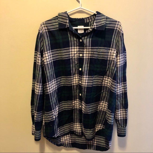 Core Life Plaid Flannel Boyfriend Shirt